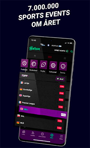 Betinia sports app